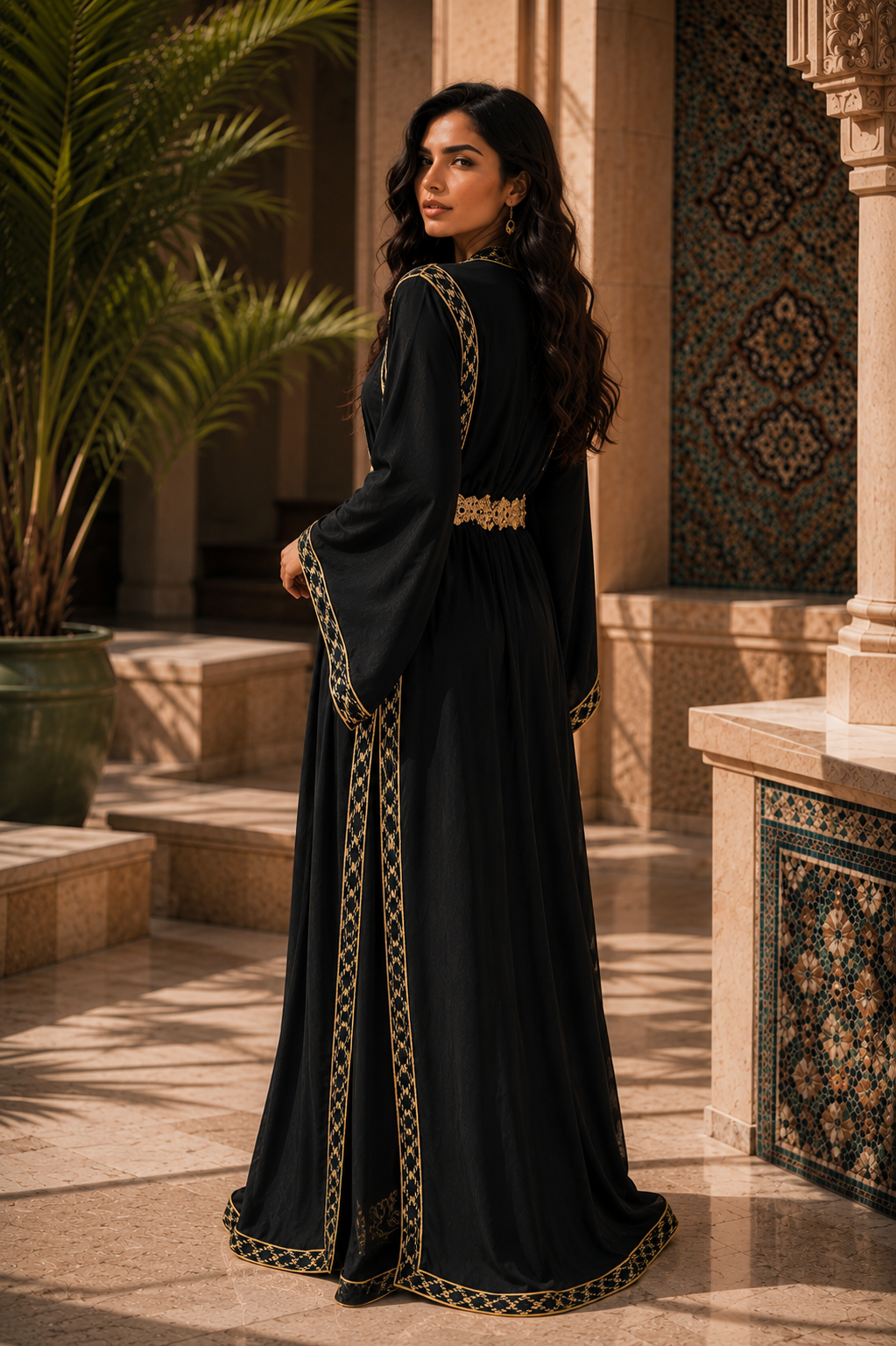 Takchita Marocaine Noire & Or
