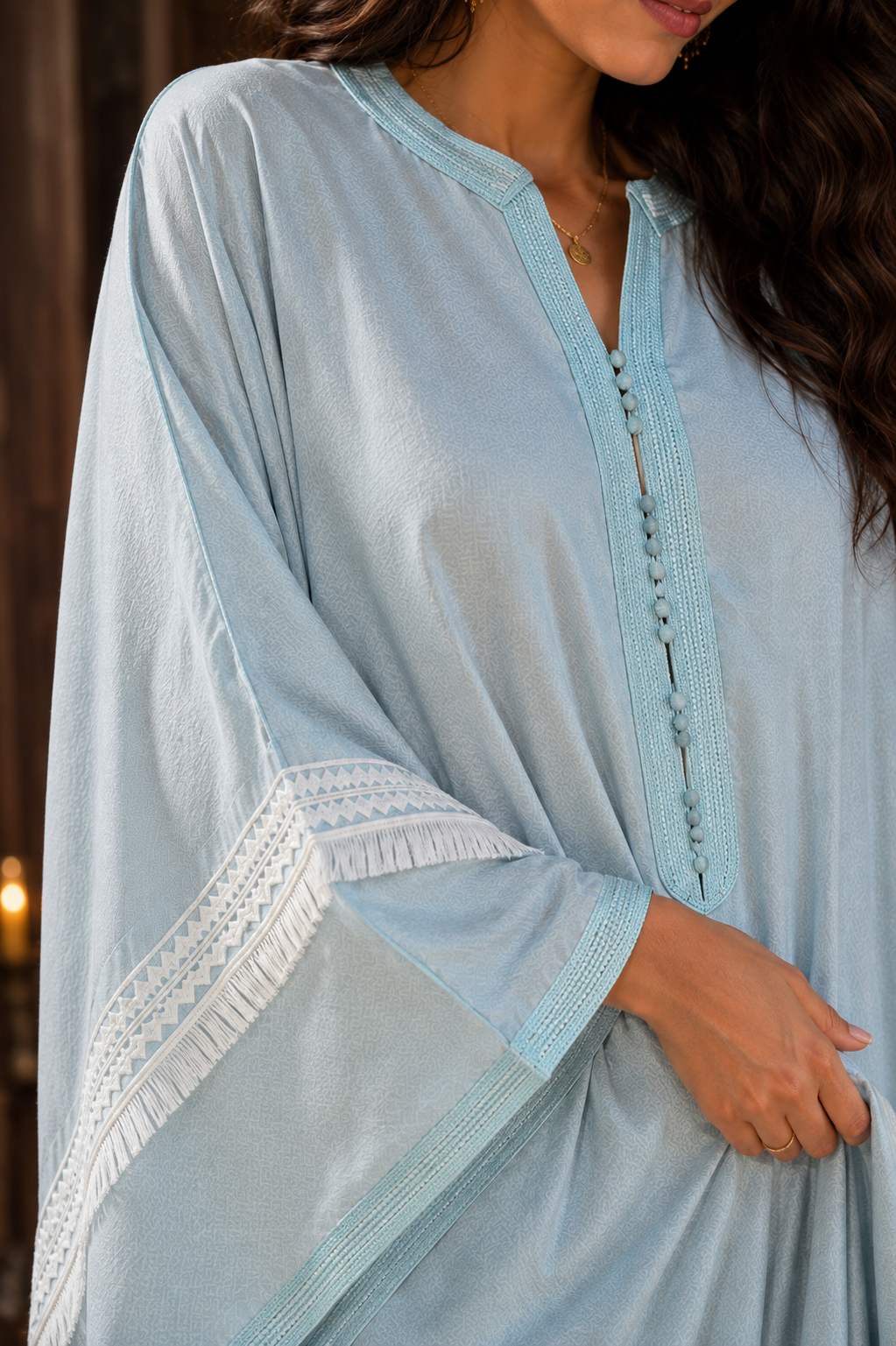 Gandora marocaine bleu clair