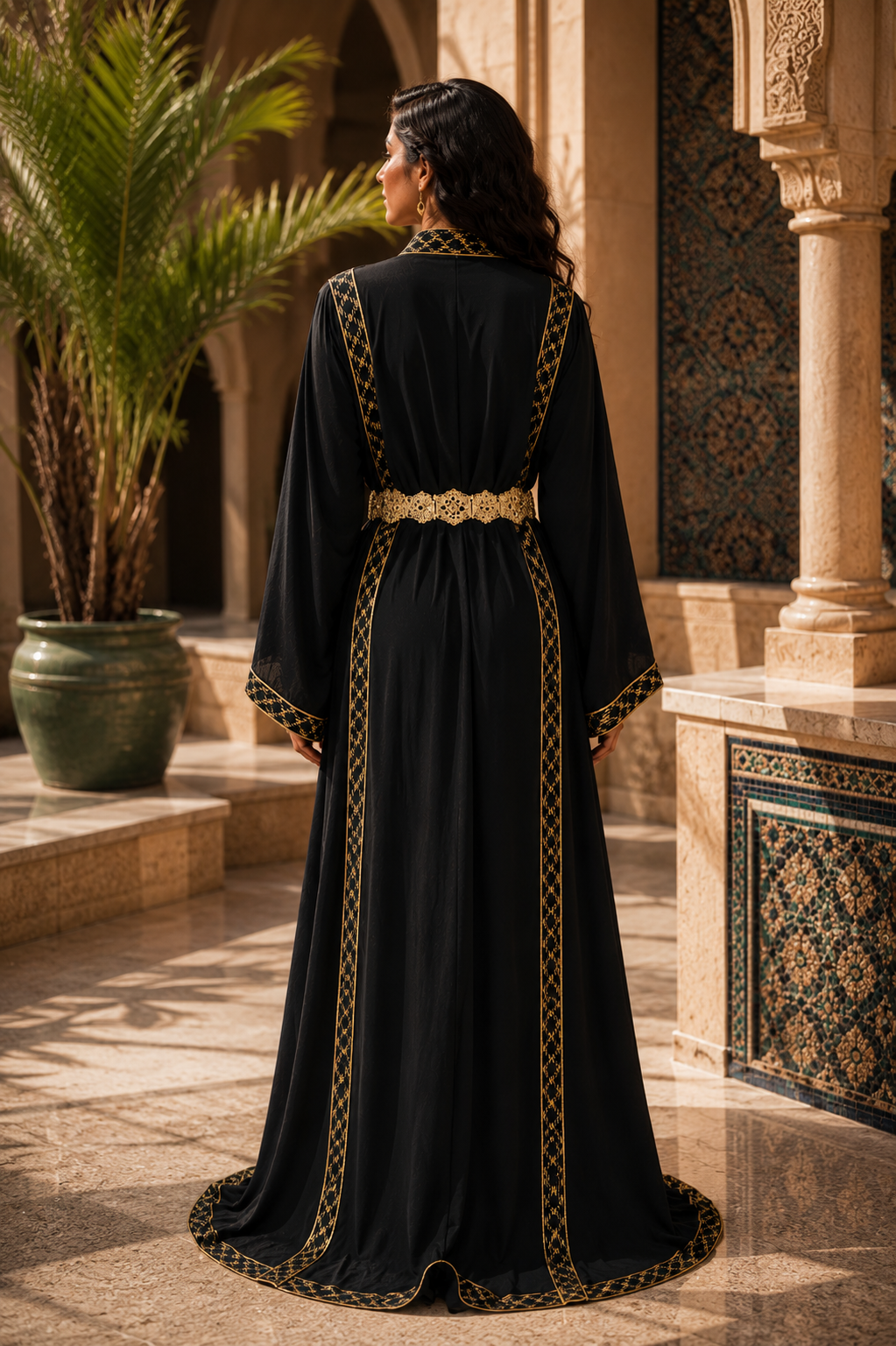 Takchita Marocaine Noire & Or